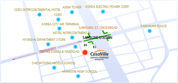 까시빌 삼성 Map