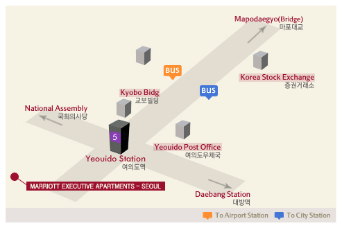 메리어트 이그제큐티브 아파트먼트 Map