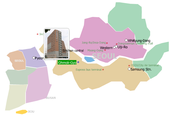 오목교 코업레지던스 Map